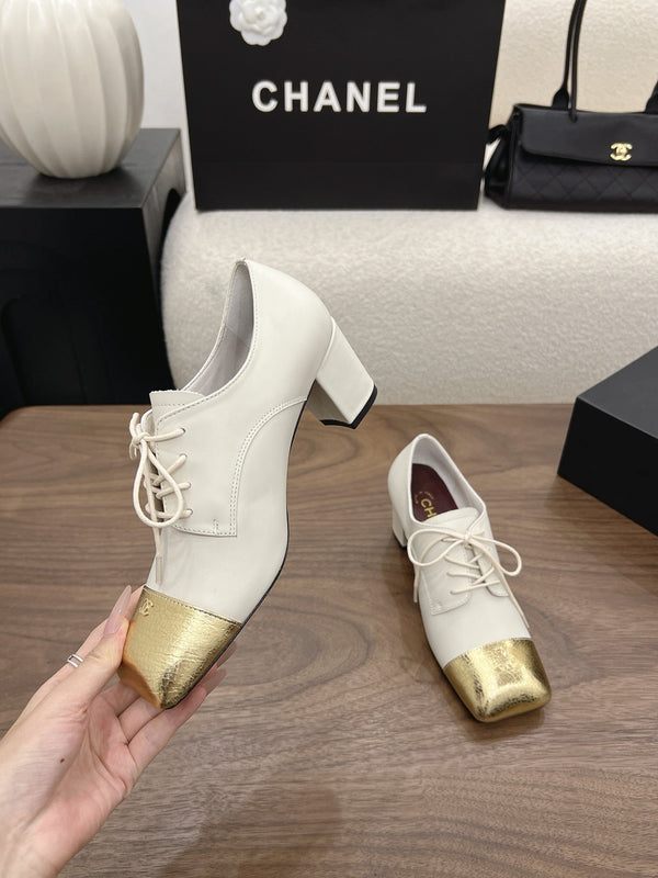 CC 26s Loafer 5cm White Gold Leather 910476
