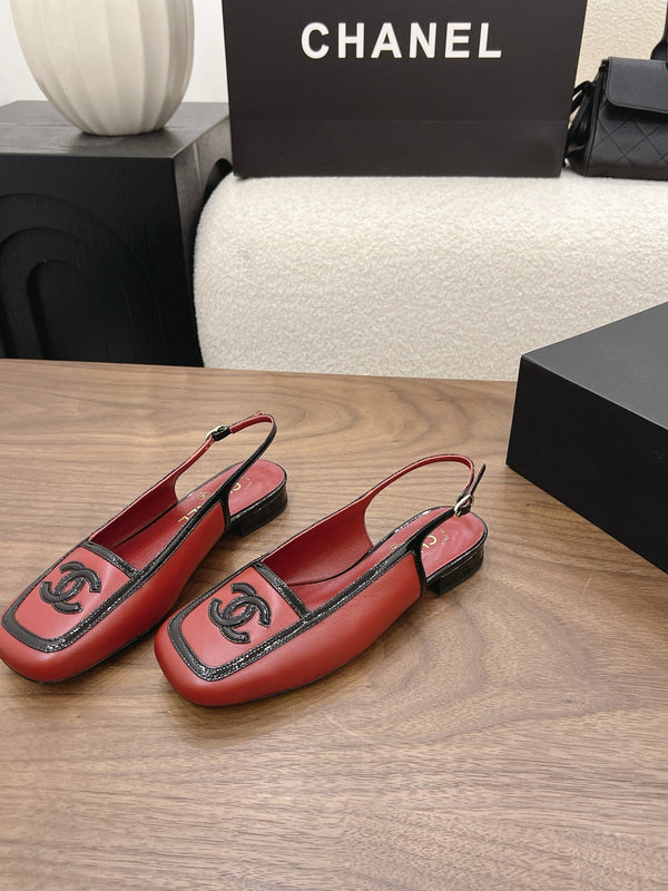 CC 26s Slingback Black Burgundy Lambskin Patent Leather 915320
