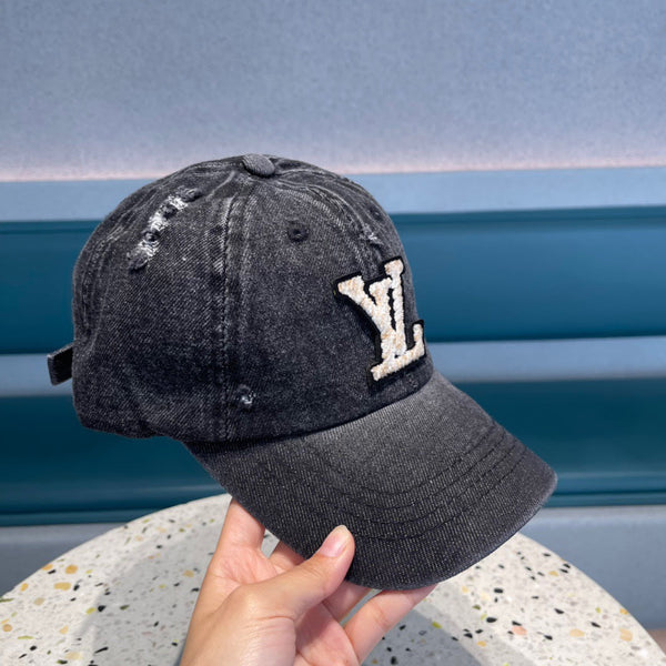 BASEBALL CAP IN BLACK DENIM 433087