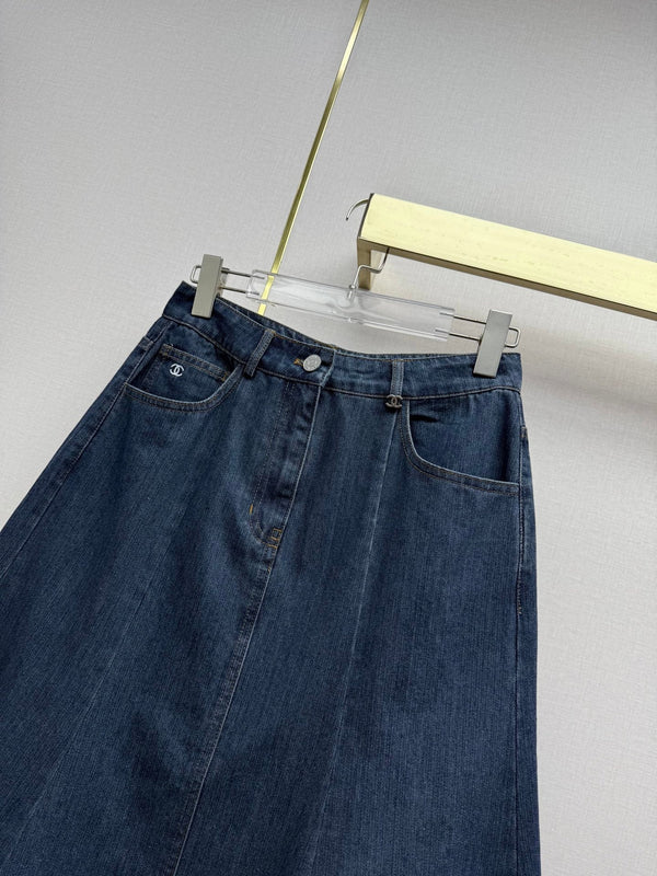 CC Fall Winter 2026 Fishtail Skirt Dark Blue Denim 421784