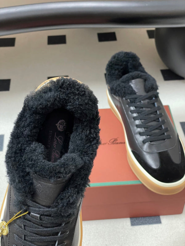 LP 25 Fur Sneaker Black Suede Cowhide 534666