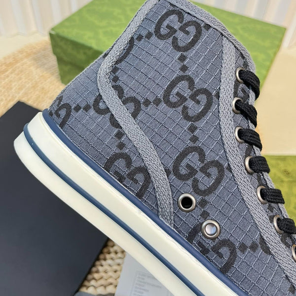 GG Tennis 1977 High Top Sneaker Black Grey Caro