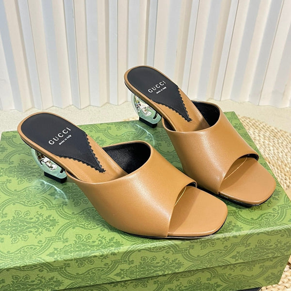 GG Women's Heeled Sandals Gingerbread Brown