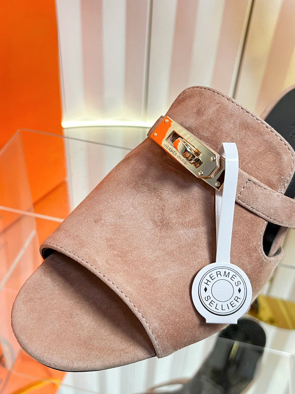 HM Candy Sandal 5cm Light Taupe Suede 616227