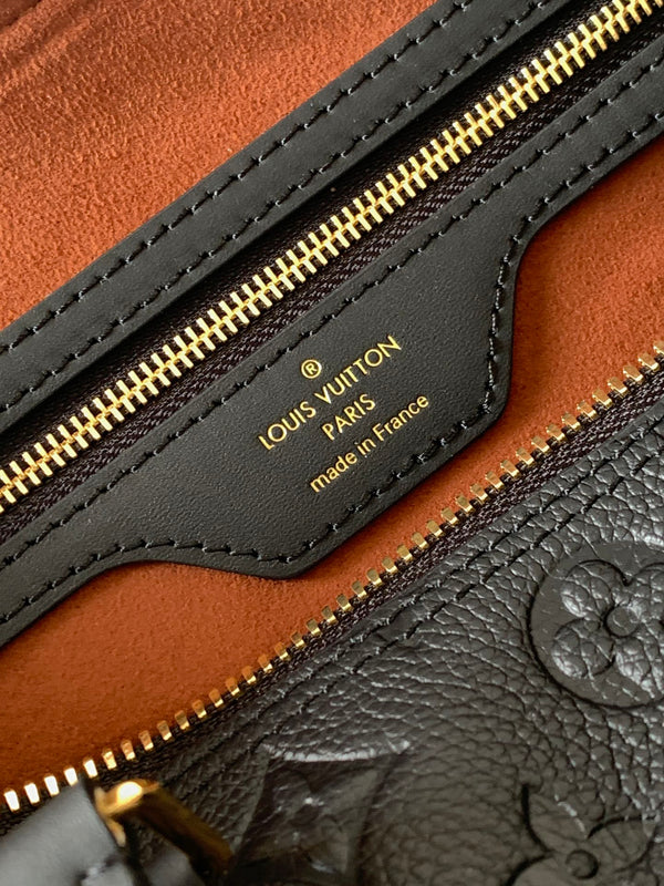 LV M47186 Speedy Soft 30 Black Monogram Empreinte Leather