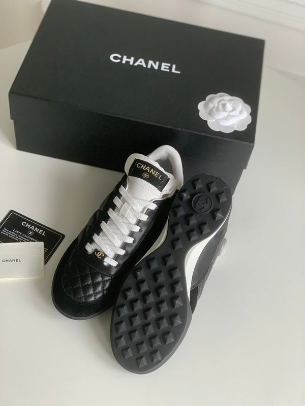 CC Sneaker In Black Lambskin Quilted 143546