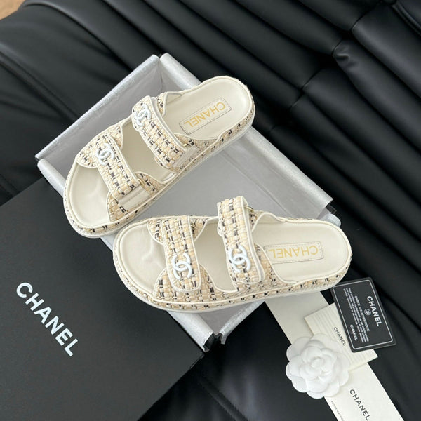 Mule Sandals Sheepskin Beige Cream