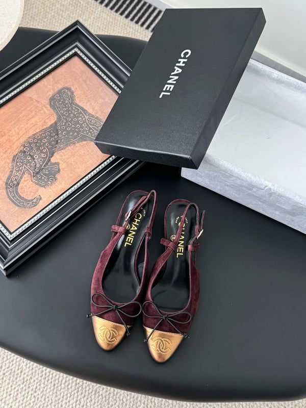 CC 25 Slingback Red Suede 305275