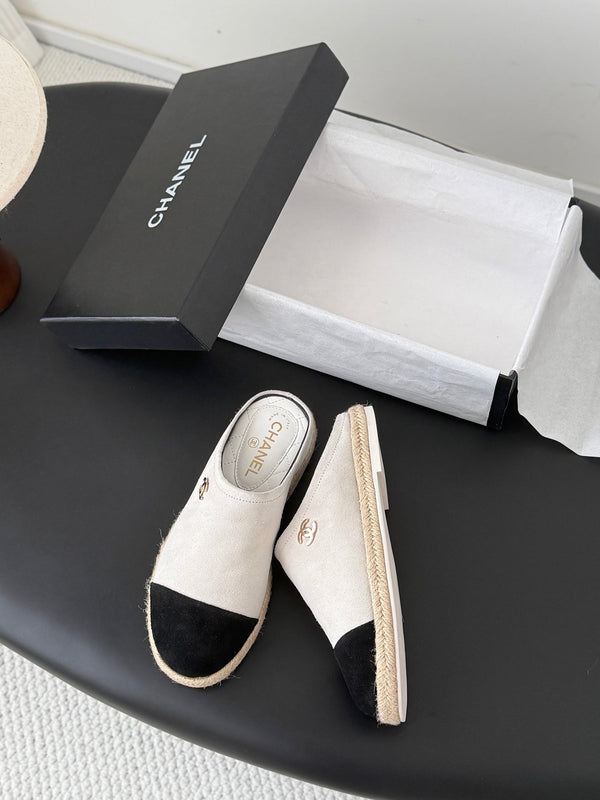 CC 26s Casual Mules Grey Black Suede 914905