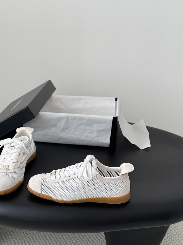 CC 26s Casual Shoes White Mesh Suede 914921