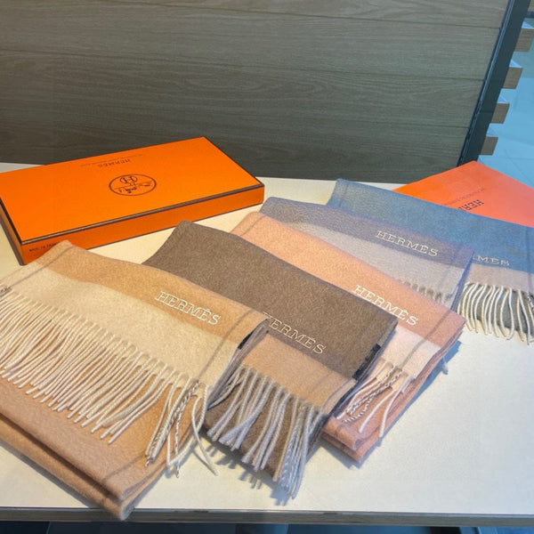 Scarf 180 CM In Beige Mix Light Beige Cashmere 398200