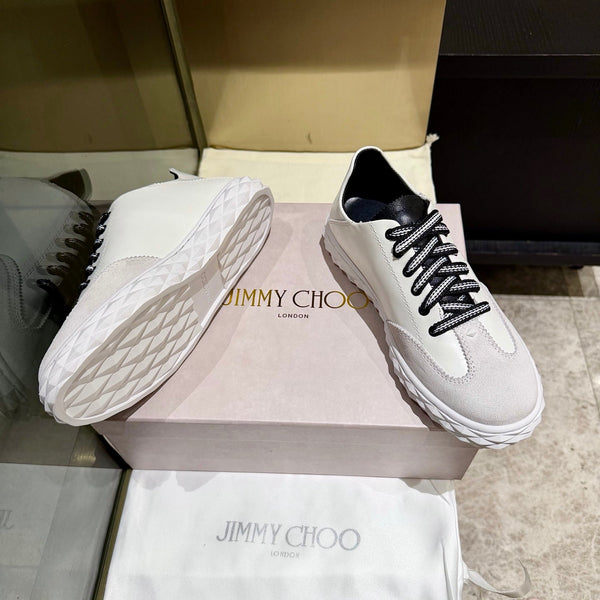 Jimmy Diamond Light Flex Sneaker Cream Grey Suede Leather 715043