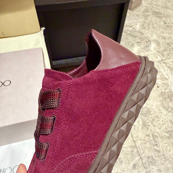 Jimmy Diamond Light Flex Sneaker Burgundy Suede 715041