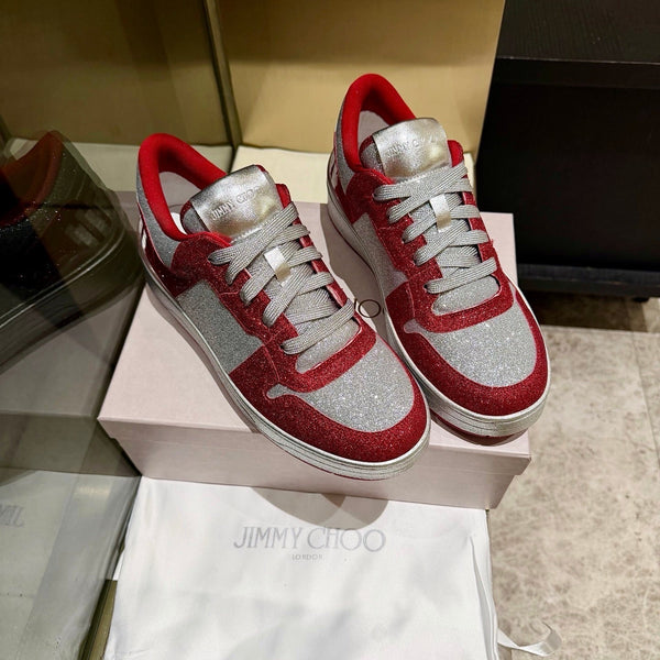 Jimmy Florent Sneaker Red Grey Glitter 715039