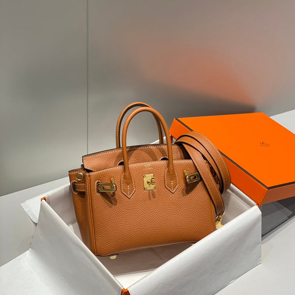 HM Birkin 20cm Gold Togo Leather Gold Hardware