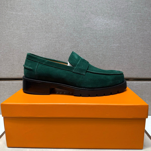 HM Men's 25 Klement Loafer Muted Green Suede 701602