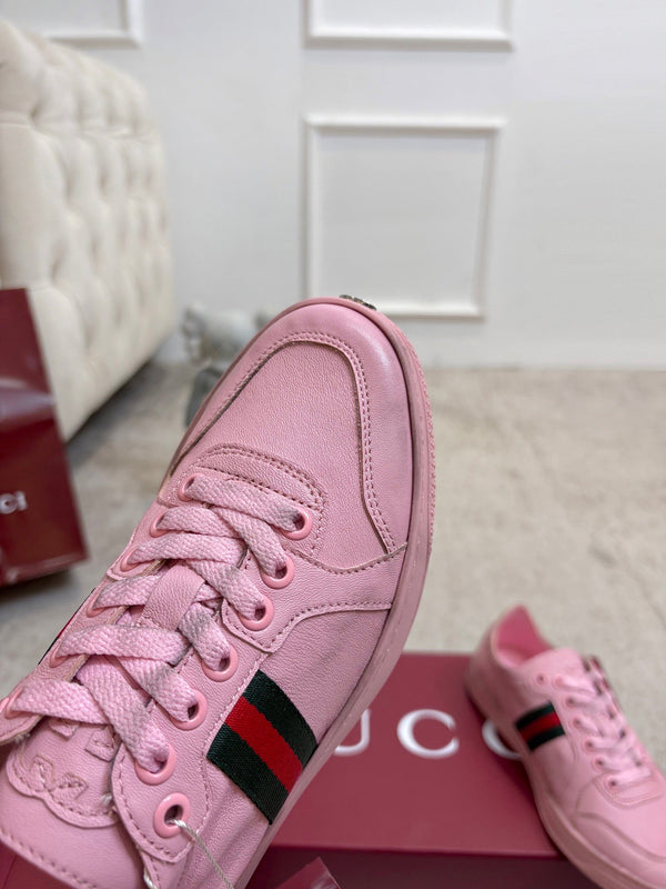 GG Stretch Low-Top Trainers Pink Canvas 824430