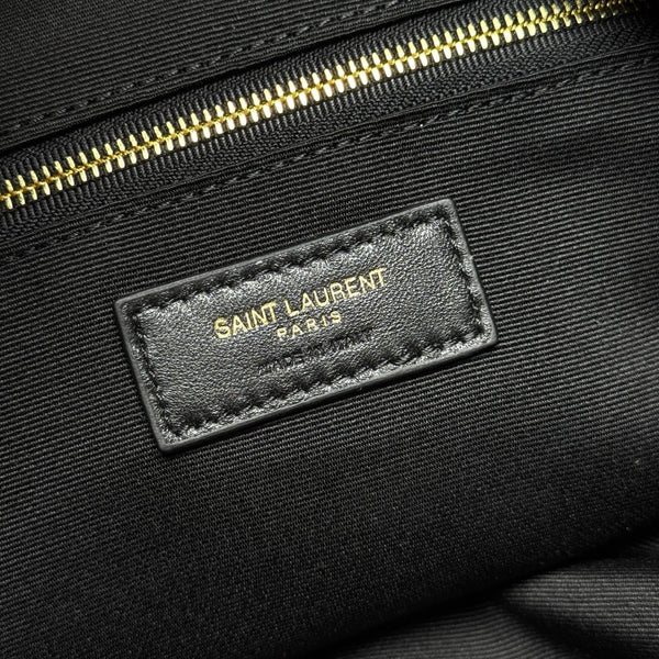 YSL Icarino Large Shoulder Bag Burgundy Quited Leather 286007