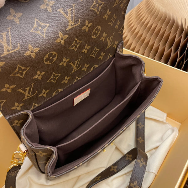 BLLV pochette metis 25 brown monogram canvas