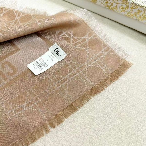 CD 26s Scarf 140cm Silk & Cashmere 303196