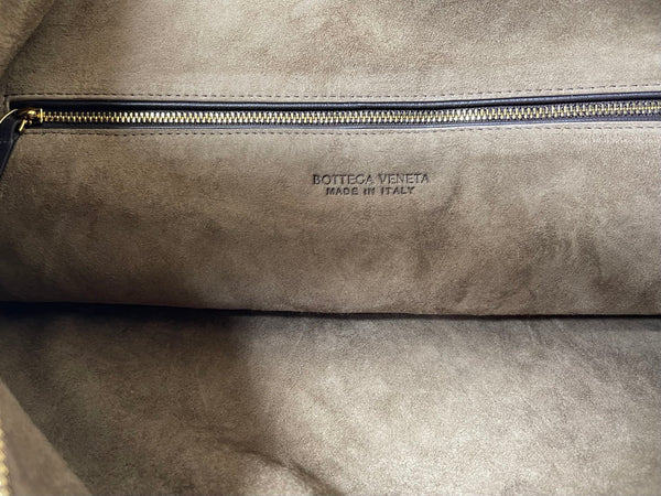BV Maxi Veneta Bag 59cm Coffee Intrecciato Leather