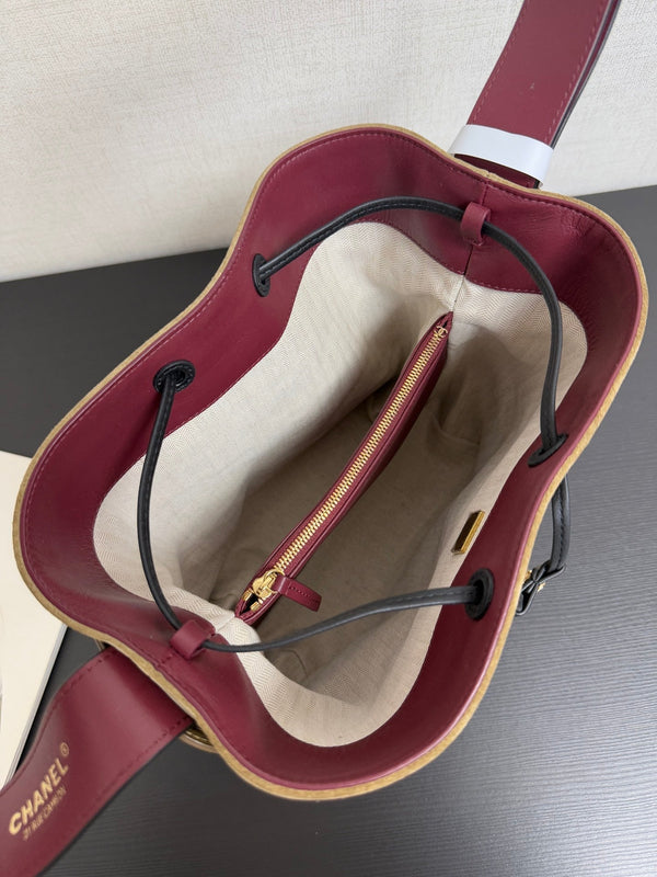 CC 26s Bucket 23cm Bag Black Brown Suede Calfskin (10 days to product)