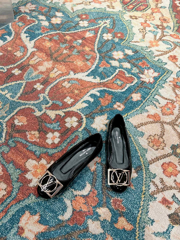 LV Shake Flat Ballerina Black Lambskin