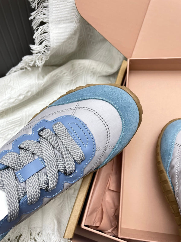 Miu Tyre Sneaker Grey Blue Suede 611342