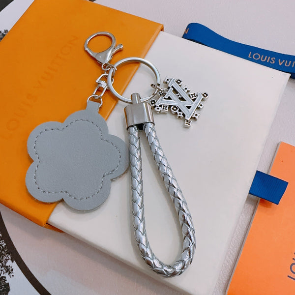 LV Gray Flower Charm