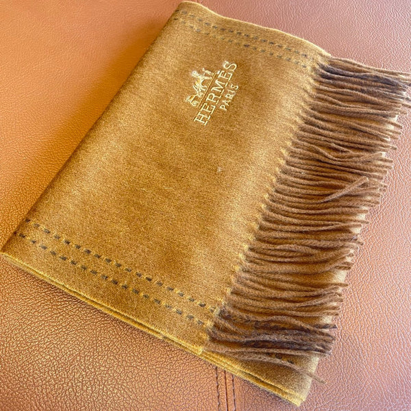 SCARF 180CM COPPER BROWN CASHMERE
