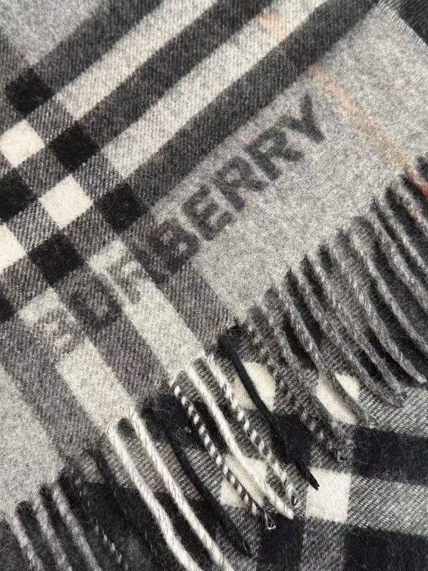 BBR Long Scarf 170CM Grey Cashmere 150411