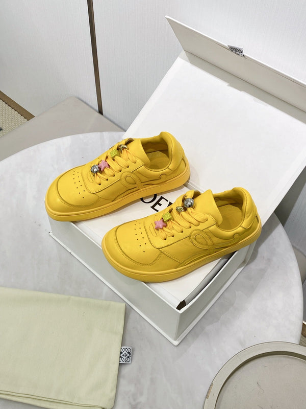 LOEW 26s Jambo Sneaker Yellow Sheepskin 675478