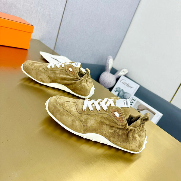 HM Sneaker In 25mm Light Yellow Brown Suede 956333