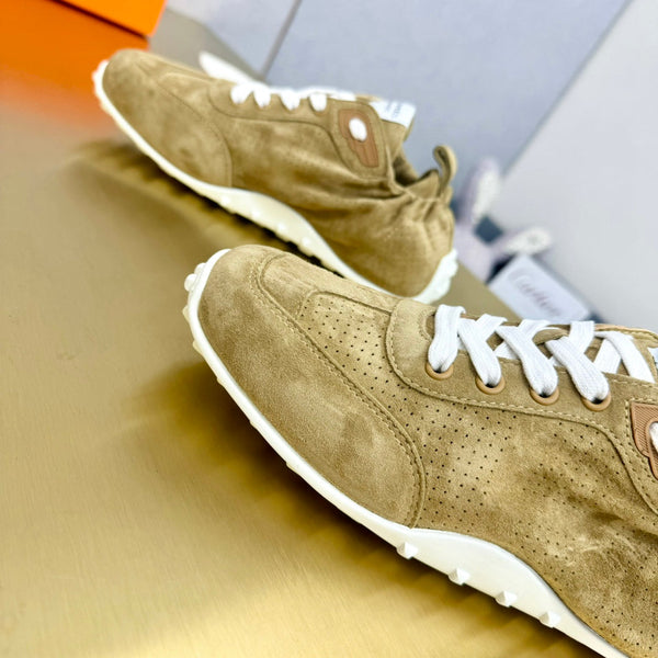 HM Sneaker In 25mm Light Yellow Brown Suede 956333
