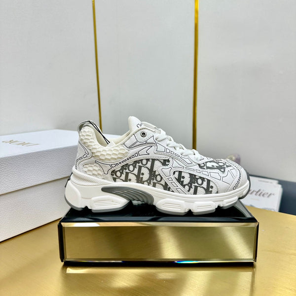 CD Chrono Sneaker 40mm In White Mesh Fabric 994570