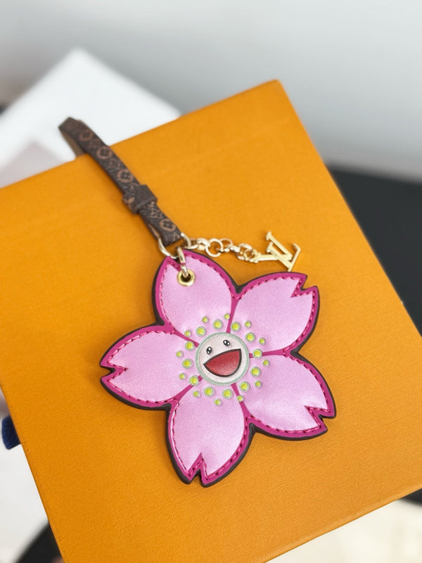 LV Cherry Blossom Charm Pink mix Colors Cowhide