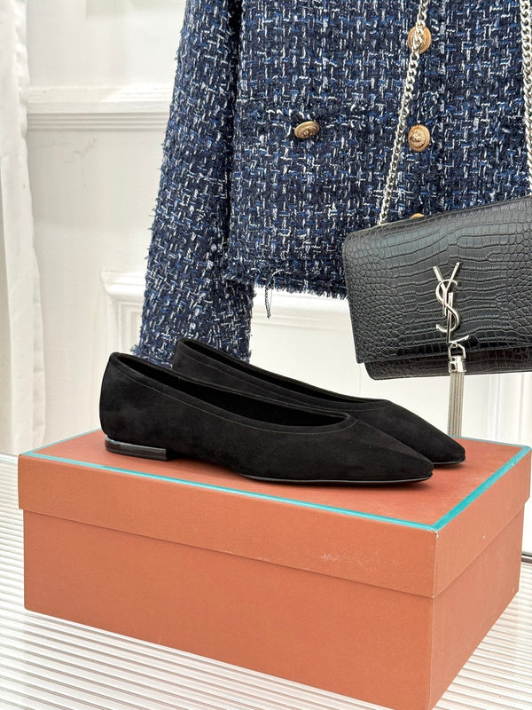 LP Primula Ballet Flat Black Suede 570689
