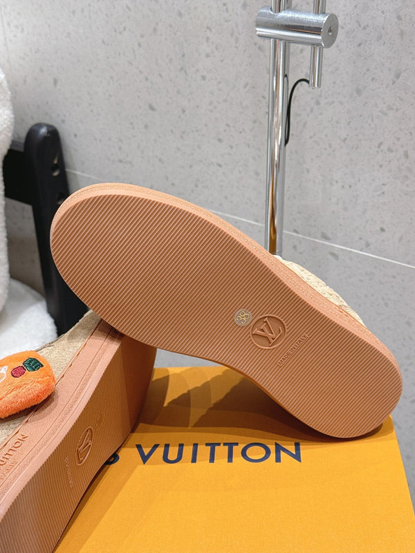 LV Stadium Sneaker Brown Suede 610787