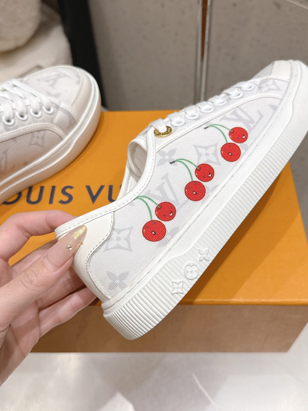 LV x TM Lagoon Sneaker White Monogram Denim 610803