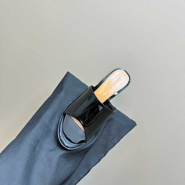 BV 26s High Mule 9.5cm Black Calfskin