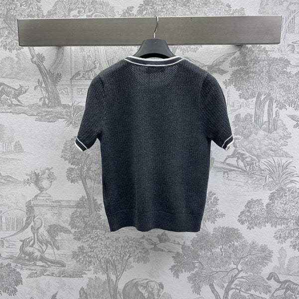 Miu 25 T-Shirt Black Wool 232002
