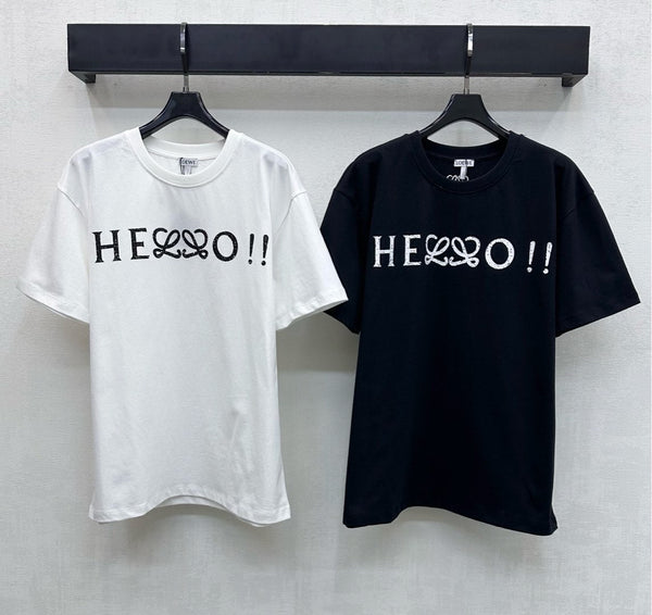 Loewe Printed T-shirt Black Cotton-blend Jersey 341850