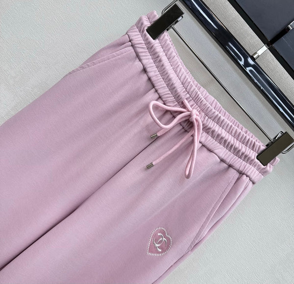 CC 2026 Straight-Leg Trousers Pink Tencel Cotton 366979