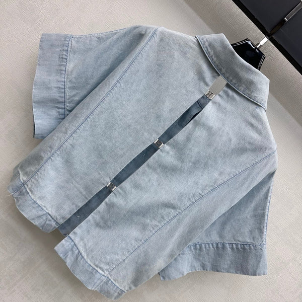 CC 26s Short-Sleeve Denim Shirt 1434
