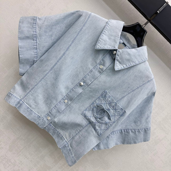 CC 26s Short-Sleeve Denim Shirt 1434