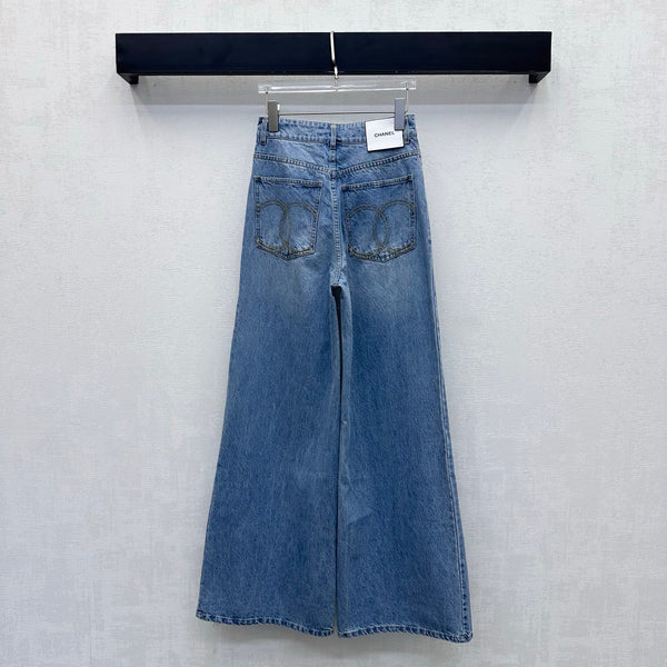 CC 26s Label Wide-Leg Jeans Denim 422639