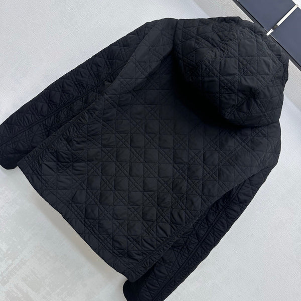 CD 26s Cannage Quilted Hooded Jacket Cotton 427540