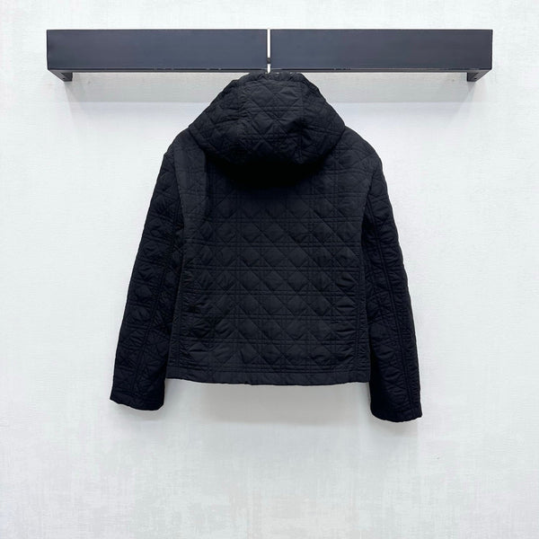 CD 26s Cannage Quilted Hooded Jacket Cotton 427540