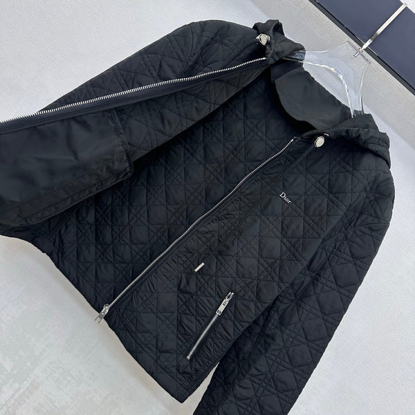 CD 26s Cannage Quilted Hooded Jacket Cotton 427540