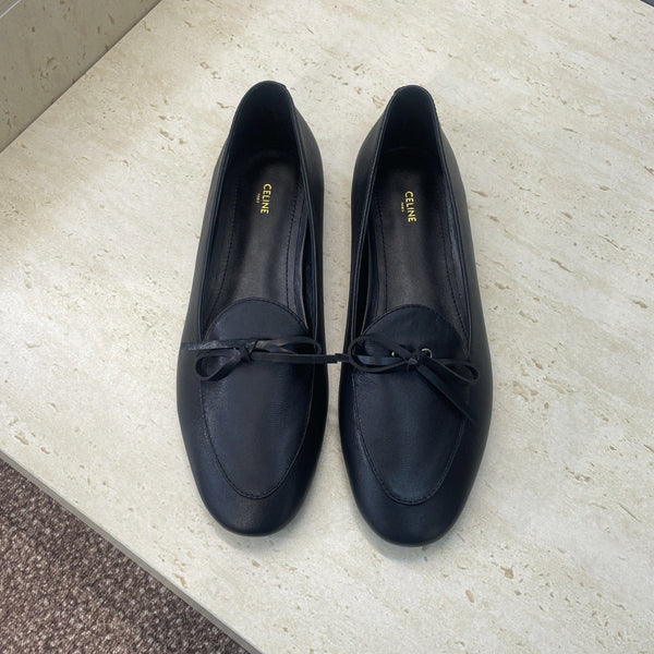 CL 26s Ballet Flats In Black Lambskin With Bow